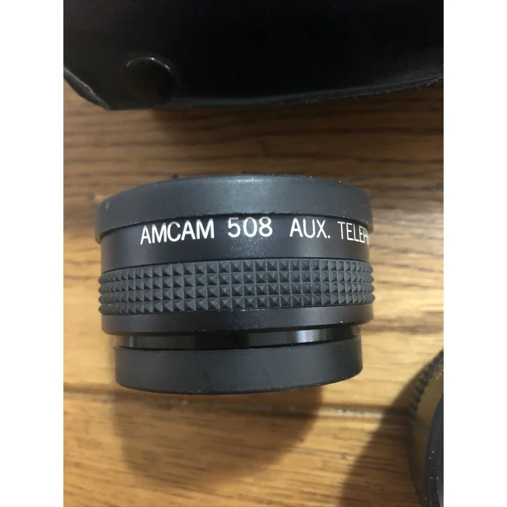 Amcam 508 Telephoto & Wide Angle Lens Kit for Canon AF35M - With Case & Covers